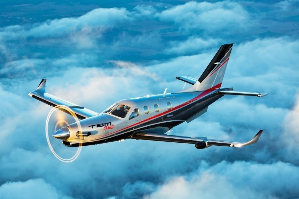 Daher TBM 930 in flight