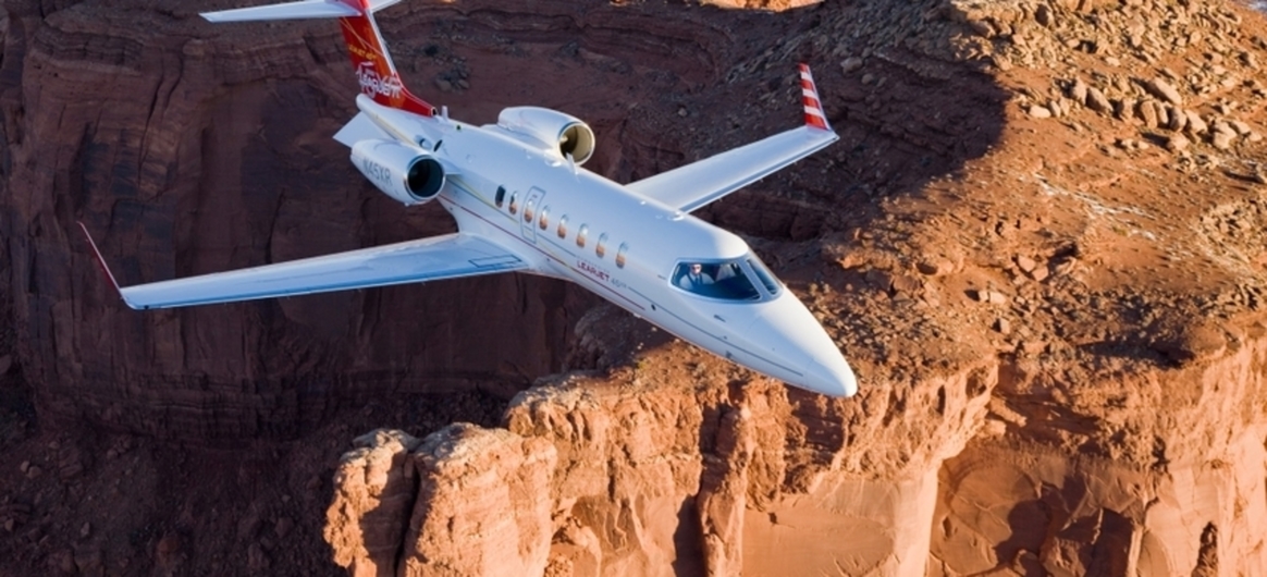 Bombardier Learjet 45XR In-Flight