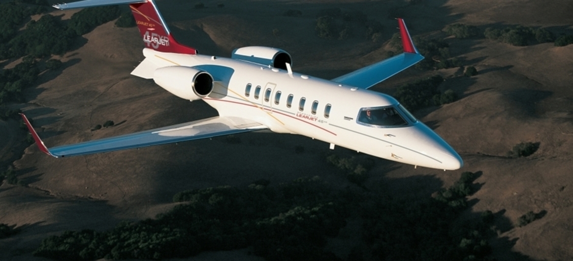 Bombardier Learjet 45XR In-Flight