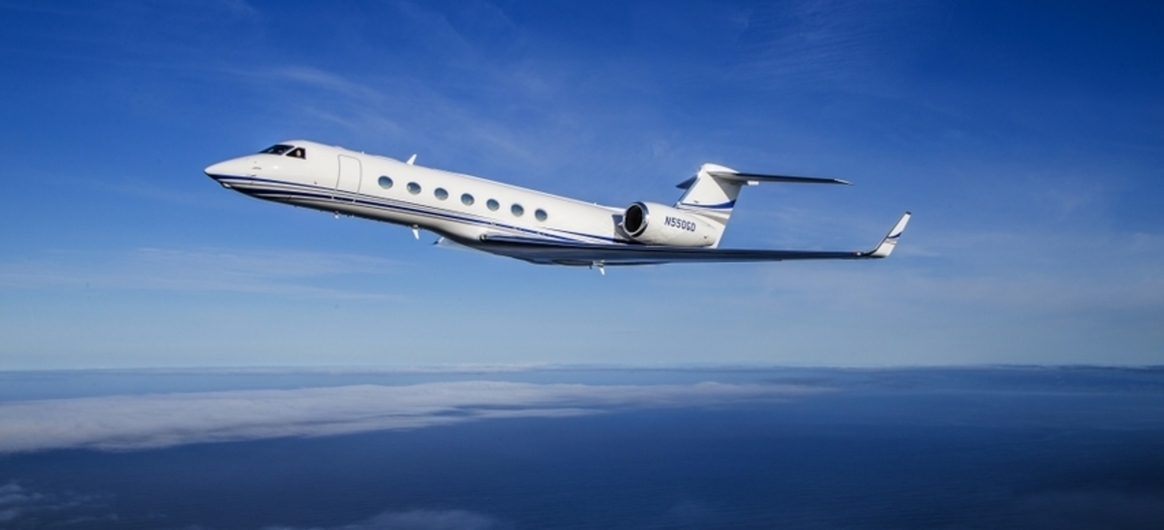 Gulfstream G550 In-Flight