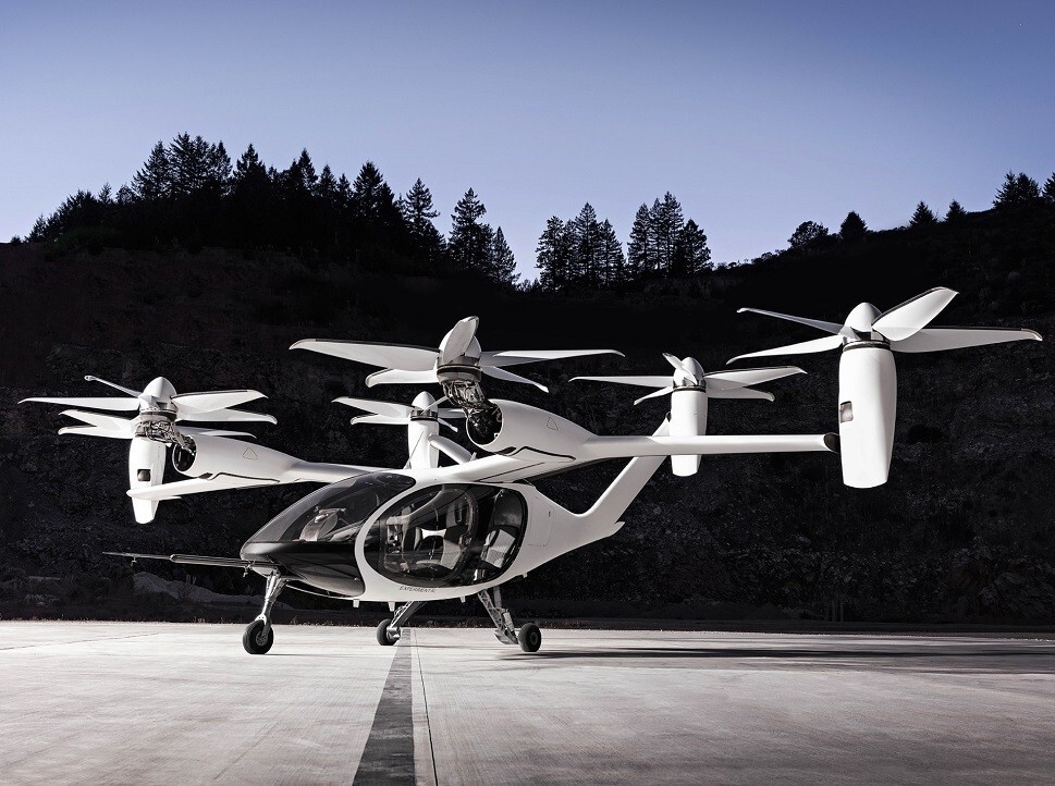 Joby Aviation's eVTOL test craft on the ground