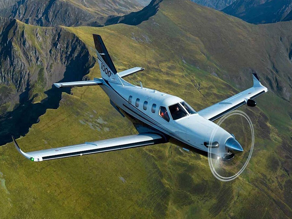 The 1000th TBM aircraft - a Daher TBM 940 in flight