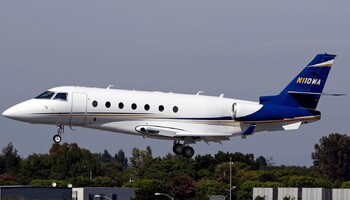 Gulfstream G200 In the sky