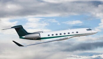 Gulfstream G650ER In the sky